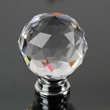 Fashion 40mm Crystal Glass Cabinet Hardware Knob and Handle for Furniture