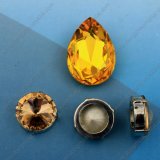 Drop Shape Light Topaz Crystal Fancy Stone for Jewels Dresses
