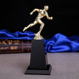 Jingyage Metal Men Sport Trophy Award Crystal Running Award Skiing Trophy