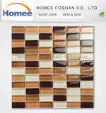 Strip Brown House Liviing Room Wall Decoration Glass Mosaic