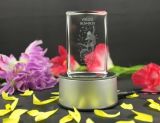 3D Laser Etched Crystal Glass Cube, Blank Crystal Cube for Engraving