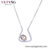44289 Latest Design Diamond Pendant Necklace Simple Gold Plated Crystals From Swarovski Necklace