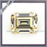 New Product Canary Color Emerald Cut Cubic Zirconia
