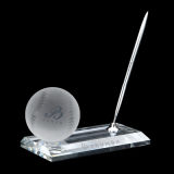 Personalized Sports Gifts of Crystal Baseball Pen Stand