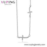 44517 Fashion Simple Rhinestone Jewelry Necklace Design for Women