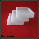 Milky White Fused Quartz Glass Vessel Heater with Lid