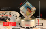Custom Desig 3D Laser Engraved K9 Crystal Glass Cube