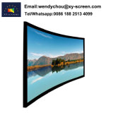 High Quality Wide View 16: 9 Curved Fixed Frame Projection screen for Home