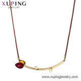 Necklace-00638 Fashion Heart-Shaped Siliver Color Lovers Necklace