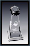 Crystal Stellar Tower Award 8 Inch Tall (NU-CW790)