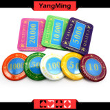 730PCS / Crystal Screen Style Poker Chip Set with in Aluminum Case Casino Chip Set for 5-10 Gambling Games Ym-Sjsy002