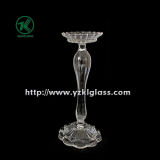 Glass Candle Holder for Party Decoration with Single Post (DIA10.5*24)