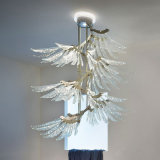 LED Lighting Glass Luxurious Crystal Chandelier for Hotel Pendant Lamp