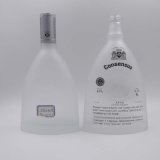 700ml Empty Brandy Crystal Glass Bottle with Frosted Decaling