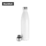 17oz White Stainless Steel Cola Shaped Bottle Sublimation Mugs Bw19W