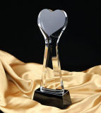 Hot Selling Crystal Heart Trophy Award