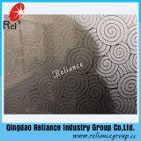 Silver /Golden Etched Glass/ Designed Decorative Glass / Hotel Decoration Glass/ Acid Etched Decorative Glass