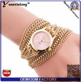 Yxl-774 Lady Fashionable Chains Leather Wrap Watch Long Strap Watches