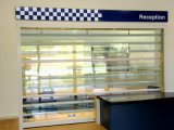 Transparent Security PVC Soft Curtain and Windows Commercial Grilles Rolling Shutter Door (Hz-TD026)