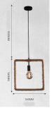 Retro-Style Hemp Rope Pendant Lamp/Creative Pendant Lamp