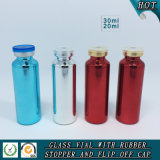 Colorful UV Electroplated Glass Vial with Filp off Lid