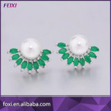 AAA Round Fresh Water Loose Cubic Pearl Earrings for Women