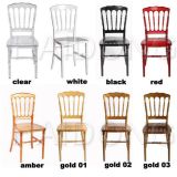 Clear Crystal Resin Napoleon Chairs