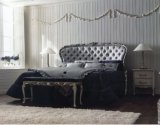 Antique Luxury Bedroom Furniture Wooden Kingsize Bed (BA-1408)