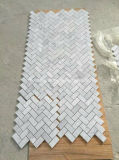 Carrara White Marble Mosaic for Wall Cladding