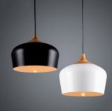 Aluminum Pendant Lamp with Wood Decorative (WHP-043)