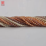 5-6mm Mixed Color Rice Shape Freshwater Pearl Strand