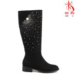 2018 England Style Crystal Knee-High Boots for Fashion Women (BT732)