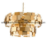 Metallic Chandelier with Mixed Colors Shades (WHP-0060B)