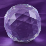 Clear Crystal Glass Ball with More Facets