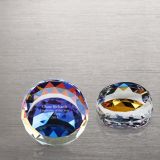 Vibrant Luminary Crystal Collection Round Paperweight of Desk Accessories (#72985)