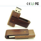 Wood Rotating USB Walnut Wood USB Gift Ideas, USB Flash Drive, Pendrive