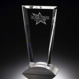 Aluminum Base Crystal Exclamation Award (#13011)