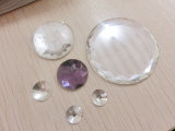 Large Round Flat Back Stones Beads Transparent