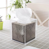 Modern Cube Napkin Box Acrylic Tissue Container for Hotel