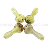 Inside-out Heavy Spoon Pipe Flower Stripe Bowl Hand Pipe for Tobacco (ES-HP-051)