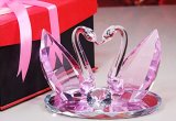 The Shape of Kiss Beautiful Crystal Swan Used for Wedding Gift to Bride Ang Bridegroom