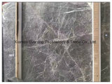 China Hermes Grey Marble Slab for Countertop and Tile with Veins
