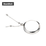 Sublimation Round Glass Frame Necklace