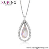 43595 Xuping Women Luxury Crystals From Swarovski Oval Shape Strass Pendant Necklace