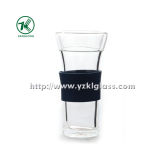 Double Wall Glass Bottle by BV, SGS, (Dia9cm, H: 18cm, 410ml (KL120908-6A)