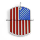 Customized Dog Tag USA Flag Pendant