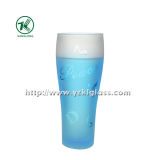 Blue Glass Bottle by BV (6.5*5*18 280ML)
