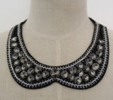 High Quality Round Crystal Choker Necklace Collar (JE0032-2)