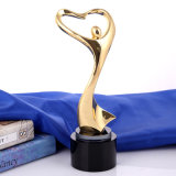 Golden Color Angel Metal Oscar Trophy with a Base Engraved Logo or Words for Customized Reward Sport Souvenir
