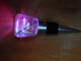 Purple Crystal Engraved Wine Stopper with Flashing Light for Wedding